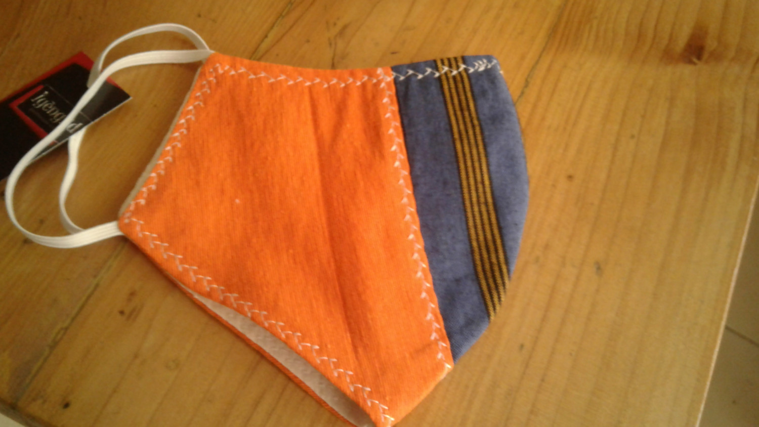 MASKER TENUN MIX LURIK DEWASA EARLOOP | SATUAN