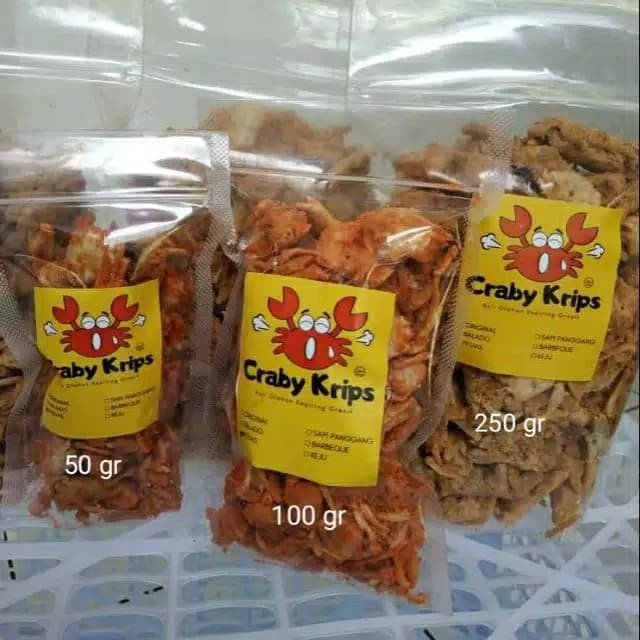 Craby Krips 250gr - Makanan Snack Baby Crab