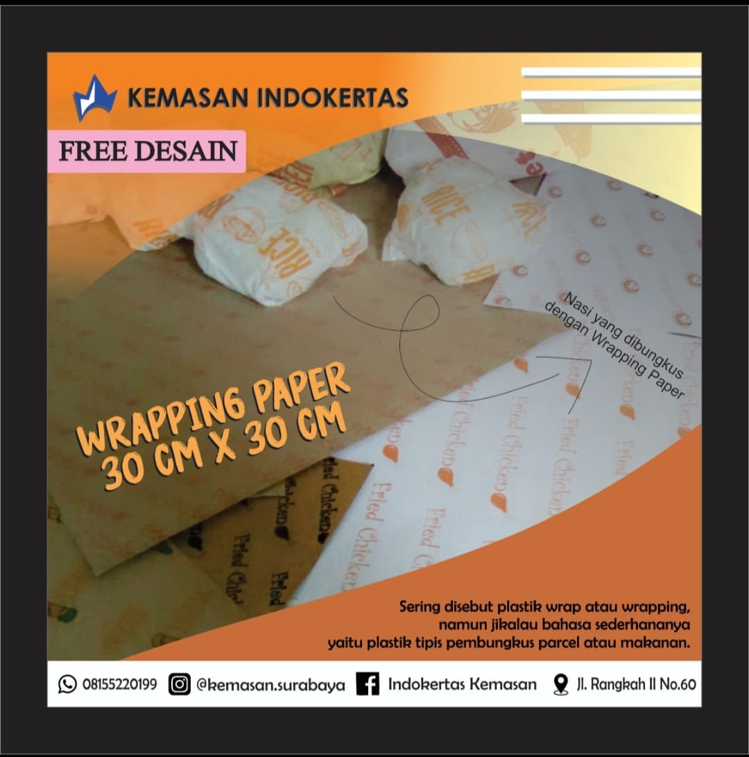 Wrapping Paper (kertas bungkus burger)