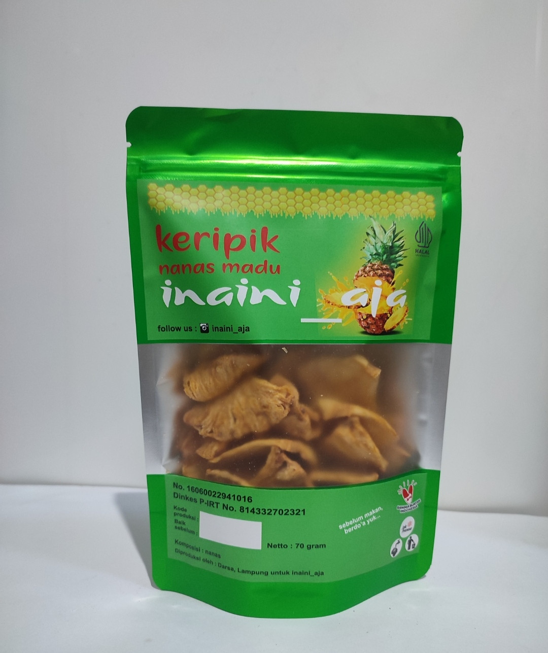 Keripik nanas madu
