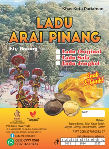 Ladu arai pinang rasa original