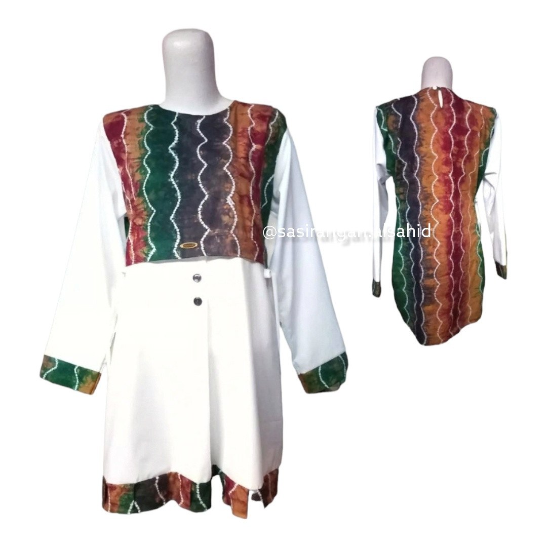 Atasan sasirangan rainbow wanita alsahid